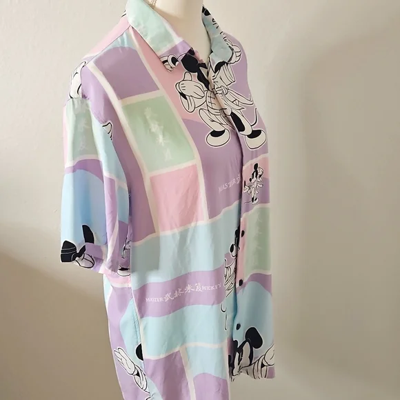 Bershka Disney Pastel Mickey Mouse Shirt Unisex. Size Oversize Small. - Picture 9 of 14